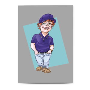 White Adult Male Little Person Illustration