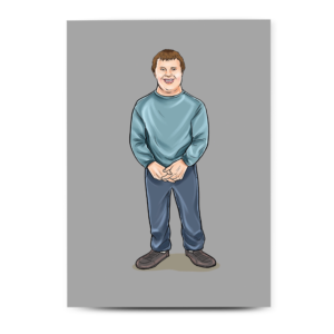 White Adult Male with Down’s Syndrome